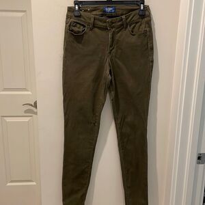 Old Navy Rockstar Mid-rise Olive Green Jeans size 4Regular
